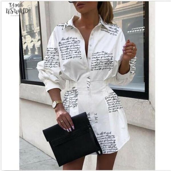 

ladies turn down collar autumn dress new print long sleeves buttons mini dresses fashion female casual short shirt vestido, Black;gray