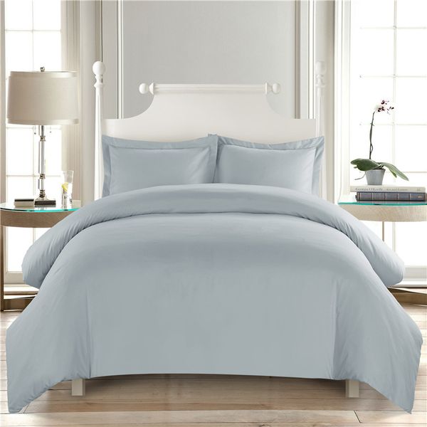 

pure color white comforter bedding sets l duvet cover set king size home bed cover pillow case bedroom decoration double28