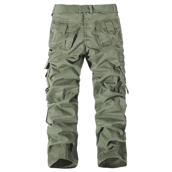 

europe tactical cargo pants spring new 2018 mens trousers multi-pockets work pants trainning overalls men's cotton clothing hot, Black