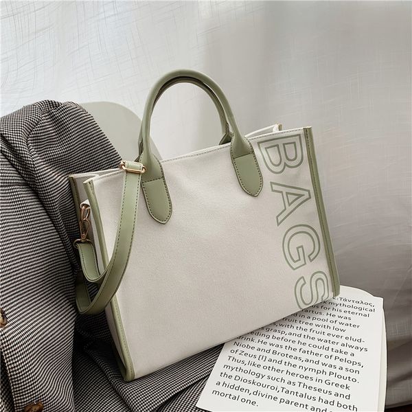 

2020 new canvas bag women's messenger bag large capacity women's fashion handbag