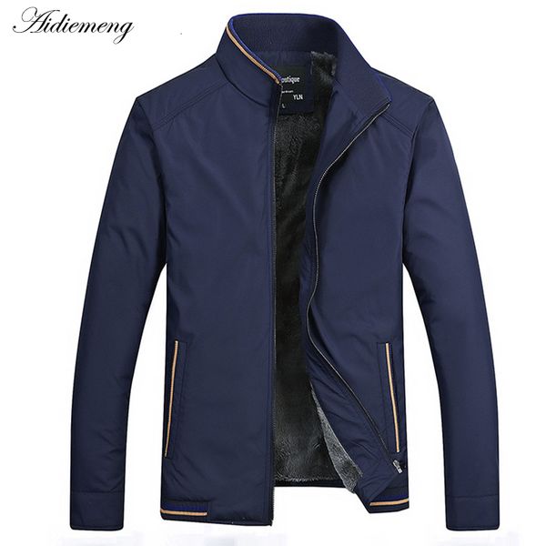 

men winter wool jacket informal bomber jacket for men cotton, Black;brown