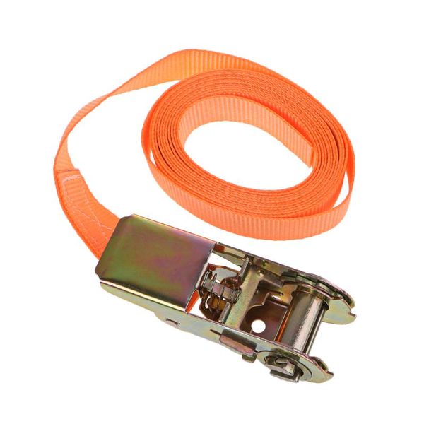 

porable heavy duty tie down cargo strap luggage lashing strong ratchet strap belt with metal buckle lx9c