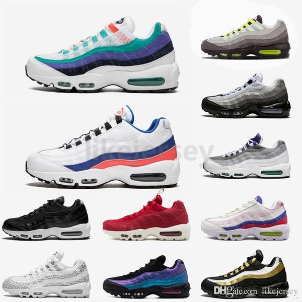 

2019 new 95s og mens running shoes 95s air patch greedy gym red prm laser fuchsia gradient maxes sports sneakers size 40-45