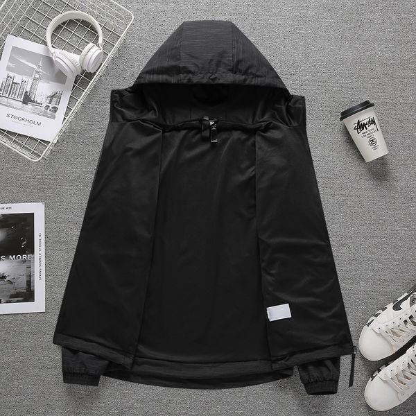 

20ss mens designer sweatshirt fashion jacket with letters light-weight casual sportswear coats clothing 2 color size s-2xl hot, Black;brown