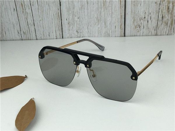 

new fashion men sunglasses pilot frameless 0084 design men fashion designer metal frame design with case, White;black