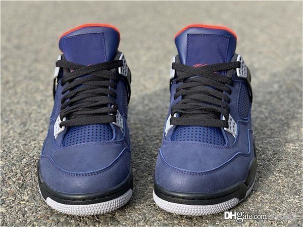 

air authentic 4 winter loyal blue wntr retro white habanero red black 4s basketball shoes men cq9597-401 sports sneakers with box