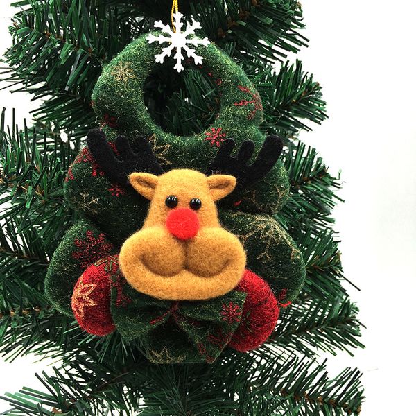

santa claus snowman deer bear christmas tree hanging hanger decor for merry christmas party pendant decorations ornaments