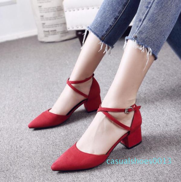 

new summer 2017 fashion pointed high heels with fashion elegantwomen's sandals shallow bind female sandas c13, Black