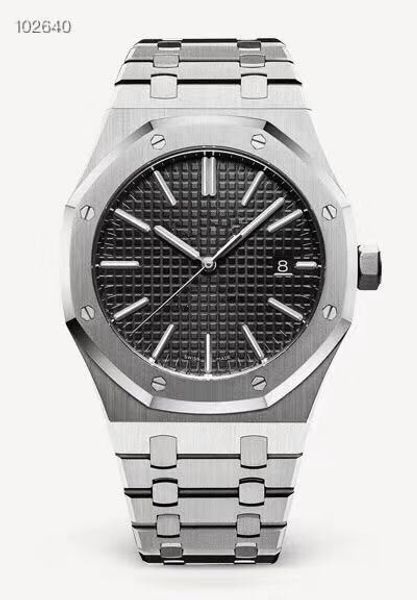 

2019 мужские часы водонепроницаемая трехконтактная дата, полностью автоматическая механическая сталь 316 41x12mm мужские часы роскошные мужс, Slivery;brown