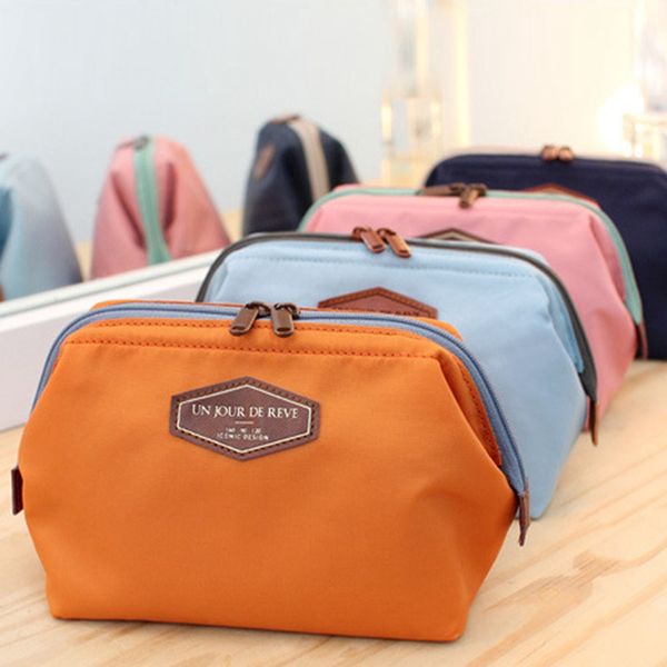 

1 pc multi-function makeup bag women cosmetic storage zipper washing bag travel purse make up organizer dropship new arrival