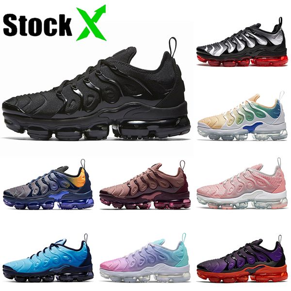 

fashion brand tn plus cushion running shoes for men women triple black speed red light menta stock x designer sport sneakers 36-47