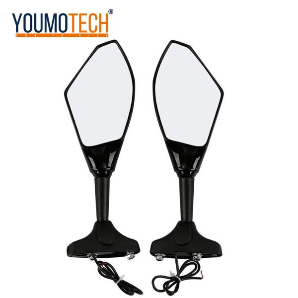 

motorcycle led turn signals mirror lights rearview mirrors smoke lens for sv650 katana 600 750 gsx600f gsx750f