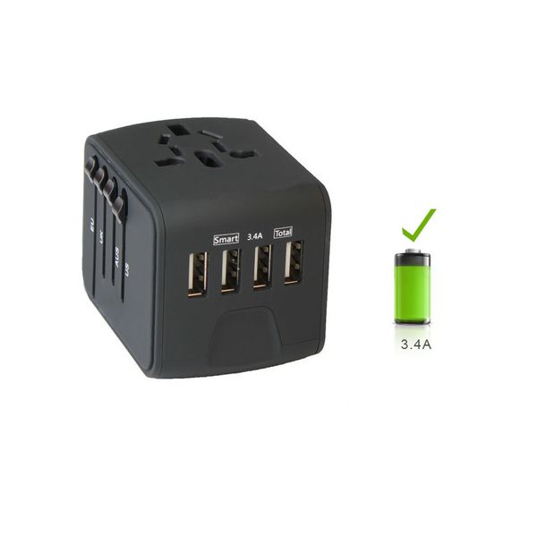 

travel adapter international universal power adapter all-in-one with 3.4a 4 usb worldwide wall charger for uk/eu/au/asia