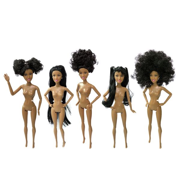 

5x 30cm nude doll body parts for 1/6 dolls with 3d eyes making gift