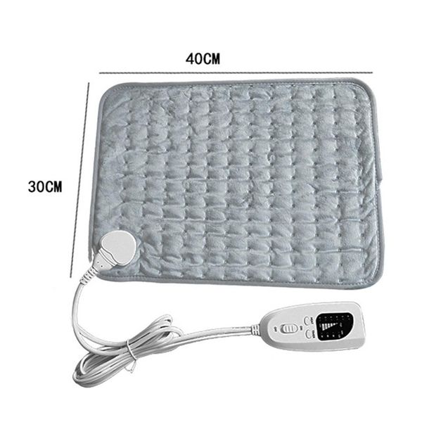 

heating pad silver gray physiotherapy heating pad small electric blanket pain relief heat therapy option for neck back shoulder
