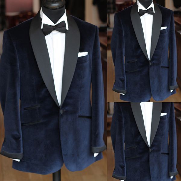 

handsome black men wedding tuxedos only jacket shawl lapel one button groom wear business blazer, Black;gray