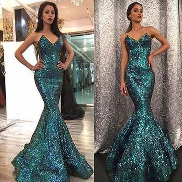 

2019 style women wedding formal gold solid sequin gown mermaid party prom ball evening long dress vestidos#g30, Black;pink