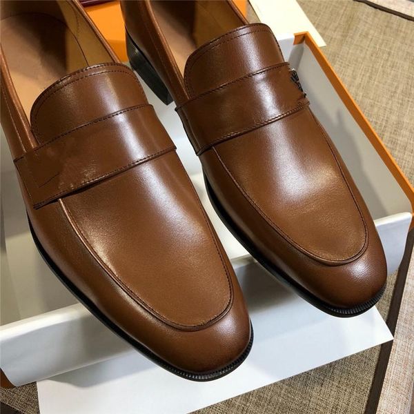 

luxury 2019 quality mens shoes with shoes leather loafer designed with an elongated toe size 39-45 leather sole yyyyy2, Black