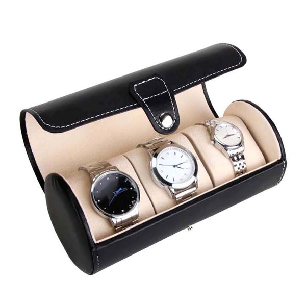 

men watch gift boxes casket for decorations saat kutusu watch holder joyero organizador caja reloj porta, Black;blue