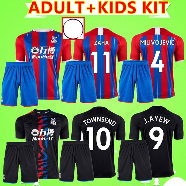 

кристалл взрослых + дети kit 2019 2020 дворцовые трикотажные изделия футбола дома расстояние 19 20 взрослый набор townsend zaha benteke zaha, Black