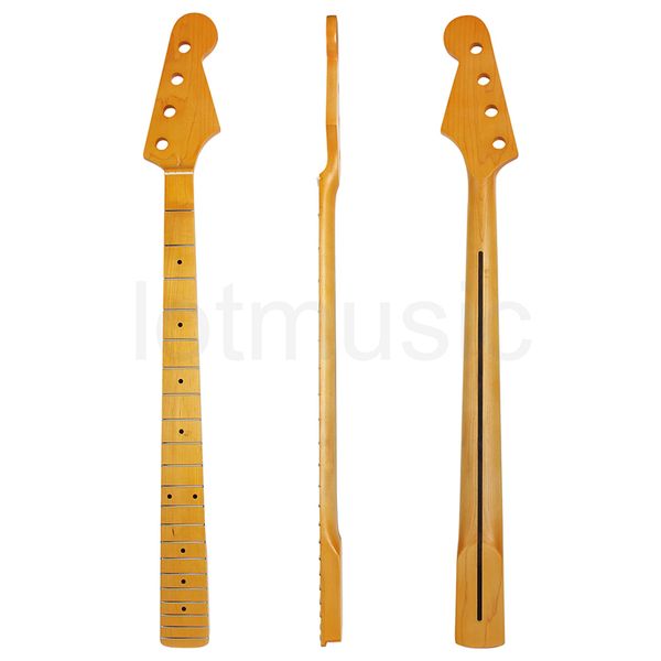 

Electirc Bass Guitar Neck 21 Fret Canada Maple для Jazz Bass Гитарная шея Запасные части Black Dot Inlay Урожай От