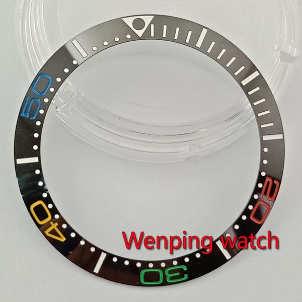 

watch bezel 38mm color number new ceramic bezel insert for 40mm men's watches