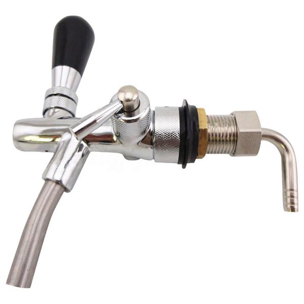 

adjustable draft beer faucet with flow controller for keg tap homebrew dispenser