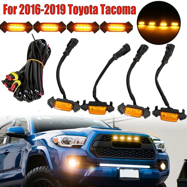

grille amber lights kit for tacoma w/trd pro grill 2016-2020