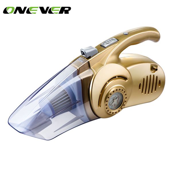 

onever 12v mini car air compressor tyre inflator infaltion pump handheld led light car vacuum cleaner auto portable dust brush