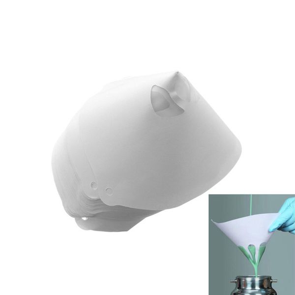 

250pcs/bag paper funnel one - time car paint filter paper funnel network car paint spray filter accessories