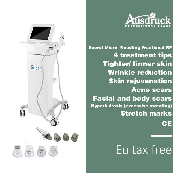 

new design 4 tips fractional machine microneedle fractional rf micro needle fractional rf skin care beauty machine