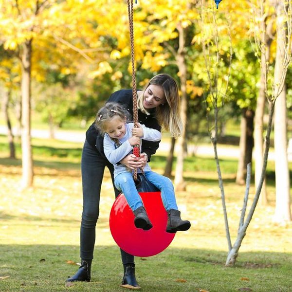

buoy ball swings set inflatable ball swing kids swing seat with rope for tree indoor outdoor playground