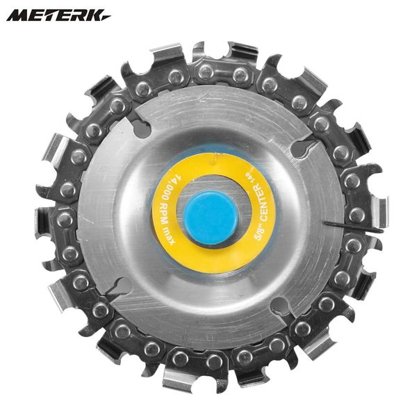 

4 inch 14 teeth grinder chain disc 16mm arbor wood carving disc for 100/115 angle grinders