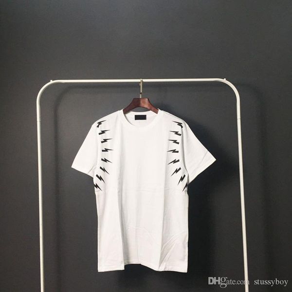 

роскошные мужские дизайнерские футболки мужские дизайнерские футболки с коротким рукавом мода мужчины женщины лето с коротким рукавом тройни, White;black