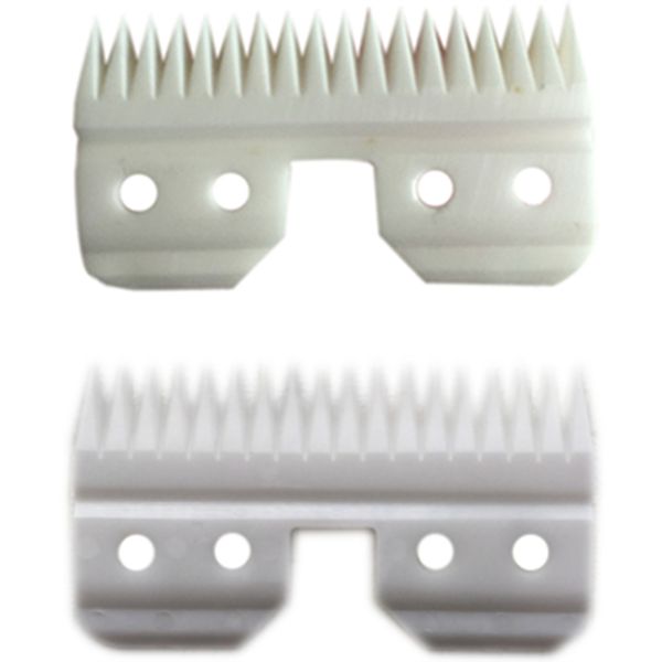 

5pcs 18teeth and 5pcs 25teeth total 10pcs pet clipper ceramic moving blade replacement blade fits oster a5 series