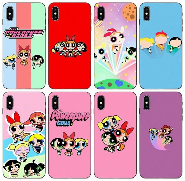 

[tongtrade] the power puff girls case for iphone x xs 11 pro max 8 7 6s 6p 5s 5 galaxy j2 j3 j5 j7 huawei y9 prime sony z5 premium 1pcs case