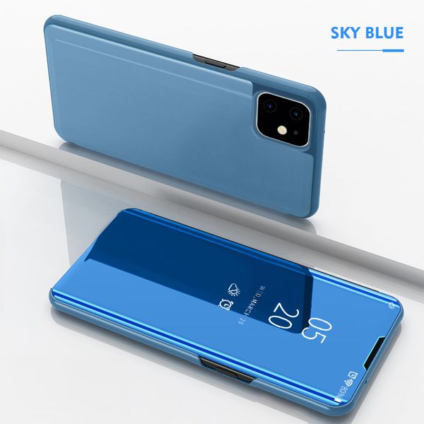 

foruclear view flip cover phone case for iphone 6 6s 7 8 plus luxury mirror protective cases for iphone 11 pro xr xs max x