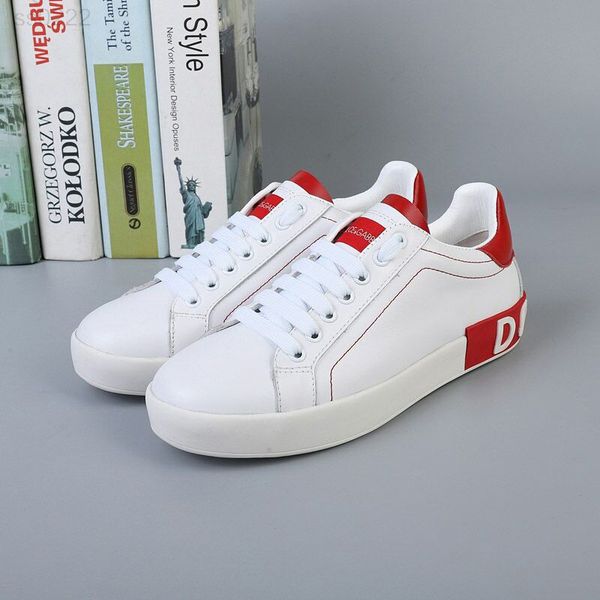 

classic european station lace casual white shoes flat round head men and women couple shoes factory direct sales size 35-40cm, Black