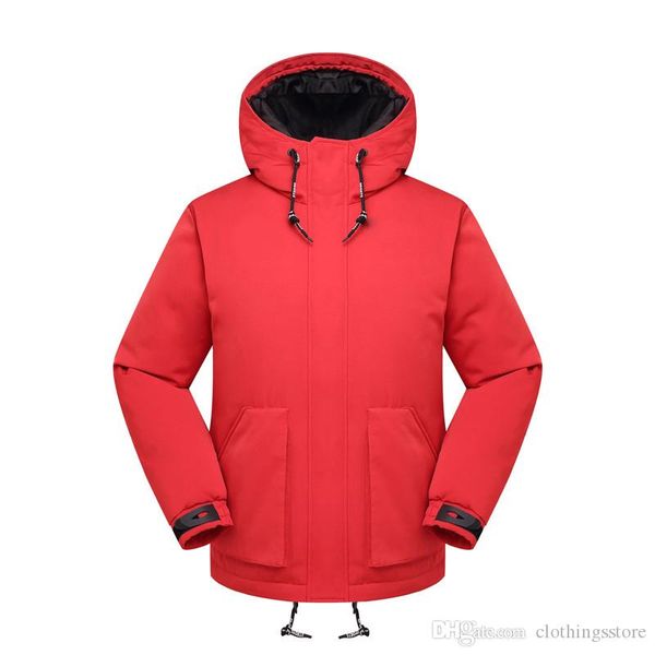 

face north classic down jacket thick warm jacket casual wild jacket outdoor windproof parka fashion casual windbreaker, Black