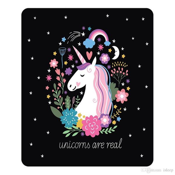 

3d unicorn carton blanket design blankets flannel fleece soft plaid print blanket bed sofa throws fashion 150*200cm
