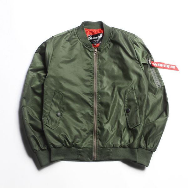 

hong kong-style original couples air force ma1 pilot double-layer jacket womens solid color plus size baseball uniform male coat, Black;brown
