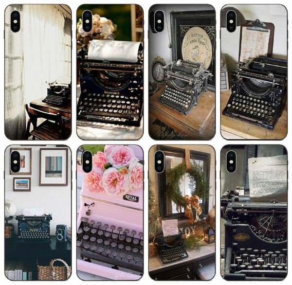 

[tongtrade] vintage typewriter case for iphone 11 pro x xs max 8 7 6s 5s 5c plus samsung a90 a9s alpha g850 huawei p10 plus xiaomi cc9 case
