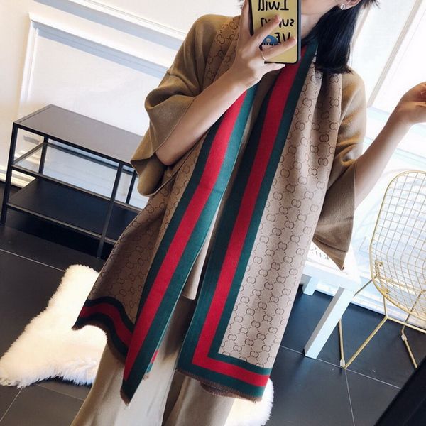 

2019new scarves, shawls pashmina gradient scarf m71607 cardiff scarf m71609 messager damier scarf, Blue;gray