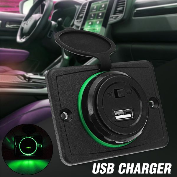 2019 5v Truck Interior Usb Charger Led Light Usb Socket Charger Power Adapter With Switch Car 12v 24v From Wondenone 53 48 Dhgate Com