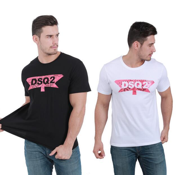 

20ss новый высокое качество d2 мужская рубашка футболки печати тройники с коротким рукавом m-3xl одежда dsquared2 t shirt49ce#, Black;red