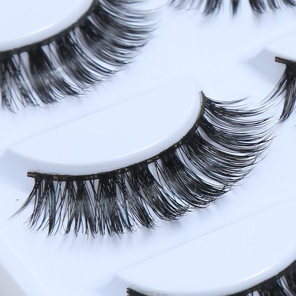 

5 pairs natural false eyelashes thick 3d mink lashes long black soft mink eyelashes makeup eyelash extension faux lashes