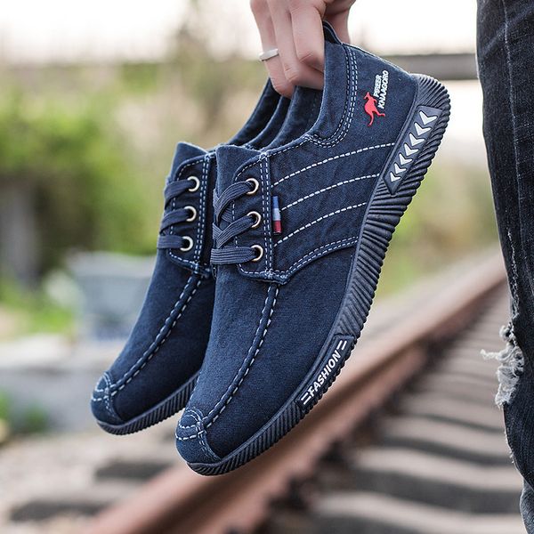 

sale simple style8 fabric white blue trainers comfortable dark grey mens sports shoes casual sneakers 3846