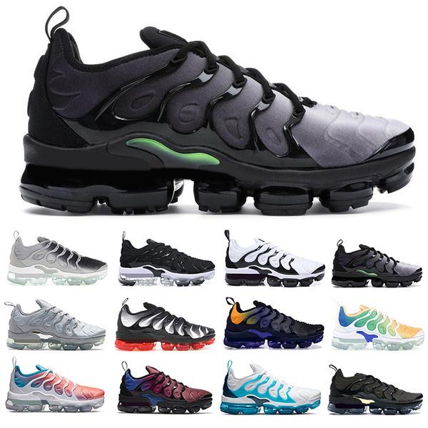 

new sunrise grape cushion tns plus women men luxury airs running shoes sunset triple black white bumblebee volt work blue sports sneakers