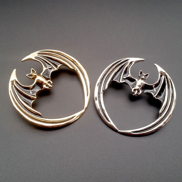 

retro creativity bat brooch for women men 2 color korean fashion simple enamel pins animal accessories brooches jewelry gift, Gray