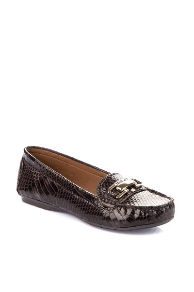 

derimod coffee women 's loafer shoes, Black